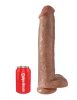 15" Cock with Balls  Tan