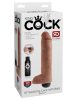 10" Squirting Cock with Balls  Light