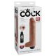 10" Squirting Cock with Balls  Light