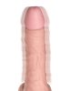 7.5" Thrusting Cock with Balls Brown