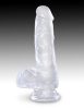6" with balls Clear