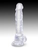 8" with balls Clear