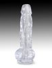 8" with balls Clear