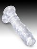 8" with balls Clear