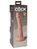 7" Dual Density Silicone Cock  Light