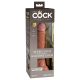 7" Dual Density Silicone Cock  Tan