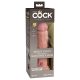 8" Dual Density Silicone Cock  Light