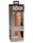 8" Dual Density Silicone Cock  Tan