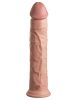 11" Dual Density Silicone Cock  Light