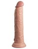 9" Dual Density Vibrating Silicone Cock with Remote  Light