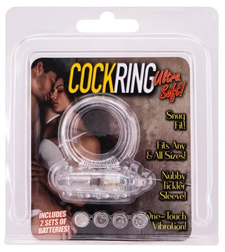 Cockring Silicone Vibrating Clear