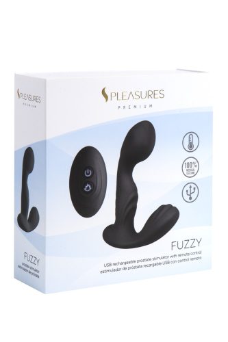 FUZZY Prostate vibe w/remote & Heating - Black