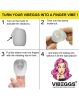 VIBEGGS - Naughty Nubs - Vibrating Masturbation Sleeve - White