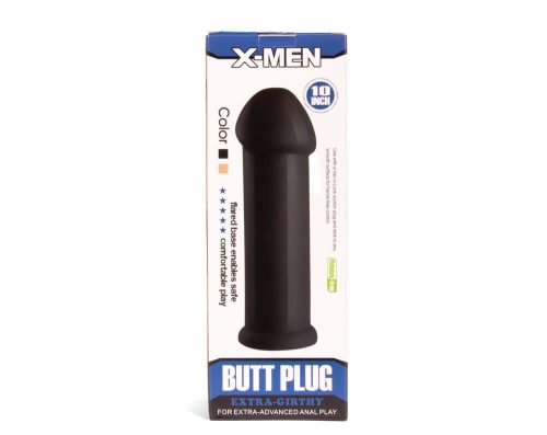 X-MEN 10 inch Butt Plug Black