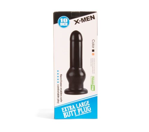 X-MEN 10 inch Butt Plug Black