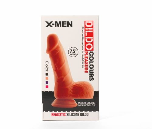 X-MEN 7.5" Dildo Colours Pleasure Black 3