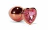 X-MEN Secret Shine Metal Butt Plug Rose Gold Heart S