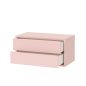 Boxie 2 fiókos fali szekrény 40x80x37 cm pink