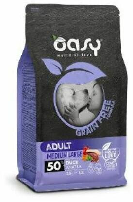 Oasy Dog Gf Adult Medium/Large Duck 12Kg