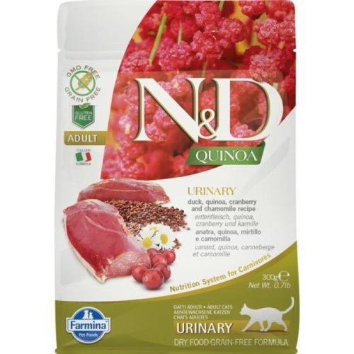 N&D Cat Quinoa Urinary Kacsa 300G