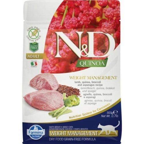 N&D Cat Quinoa Weight Management Bárány 300G