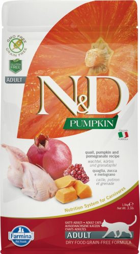 N&D Cat Grain Free Pumpkin Fürj 1,5Kg