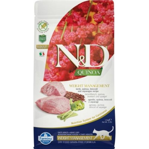 N&D Cat Quinoa Weight Management Bárány 1,5Kg