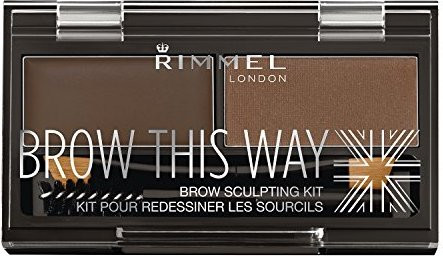 Rimmel Brow This Way Scuplting Kit palette for perfect eyebrows 2,4 g 003 Dark Brown