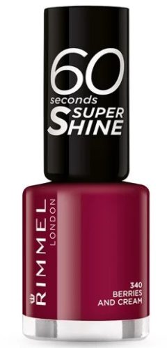 Rimmel 60 Seconds nail polish for women 8 ml 340 Berries And Cream