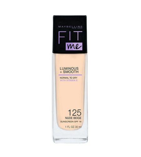 Maybelline Fit Me! Liquid Foundation fényesítő folyékony smink SPF 18 30 ml 125 Nude Beige