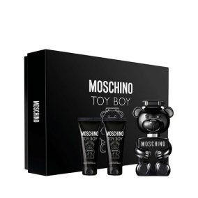   Moschino Toy Boy eau de parfum for men 50 ml + tusfürdő 50 ml + balzám po holení 50 ml ajándék szett