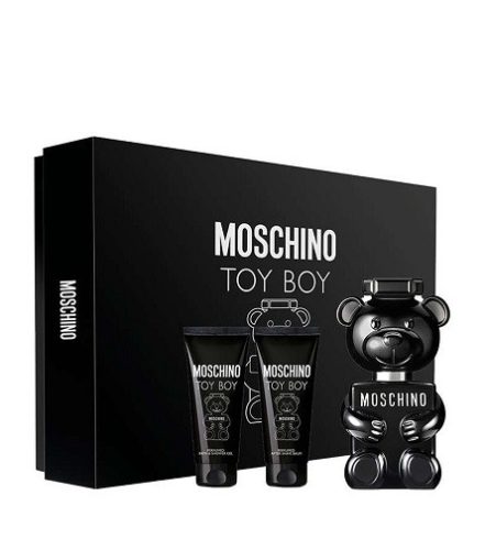 Moschino Toy Boy eau de parfum for men 50 ml + tusfürdő 50 ml + balzám po holení 50 ml ajándék szett