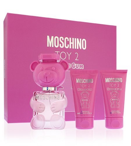 Moschino Toy 2 Bubble Gum eau de toilette for women 50 ml + testápoló 50 ml + tusfürdő 50 ml ajándék szett