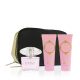 Versace Bright Crystal eau de toilette for women 90 ml + testápoló 100 ml + tusfürdő 100 ml + kosmetická taška ajándék szett