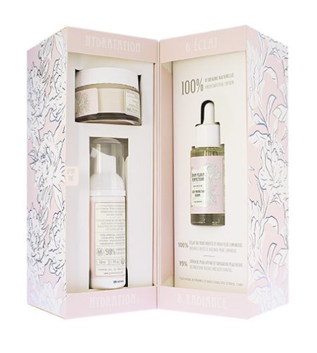 Panier Des Sens Radiant Peony ajándék szett pleťové sérum 30 ml + výživný krém arc 50 ml + čistící pěna 50 ml