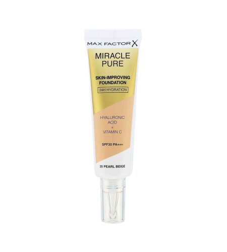 Max Factor Miracle Pure smink pro bőrjavító SPF 30 35 Pearl Beige 30 ml