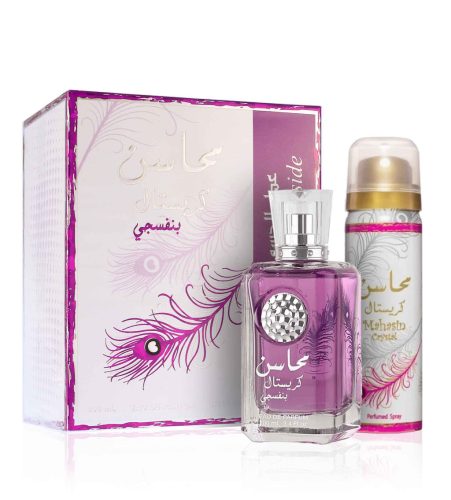 Lattafa Mahasin Crystal Violet SET W (EDP 100ml + DEO 50ml)