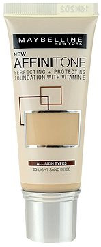 Maybelline Affinitone Foundation moisturizing smink 30 ml 03 Light Sand Beige