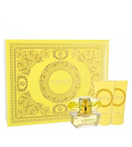 Versace Yellow Diamond eau de toilette for women 50 ml + testápoló 50 ml + tusfürdő 50 ml ajándék szett