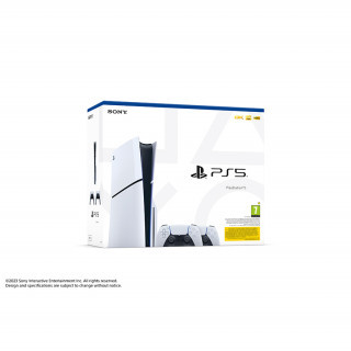 PlayStation®5 konzol Slim + 2 DualSense vezeték nélküli kontroller (PS5)