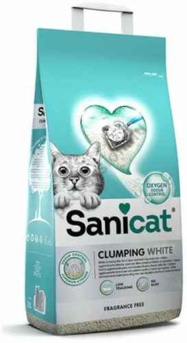 Sanicat Macskaalom Clumping White Illatment. Csom. Bentonit 10L