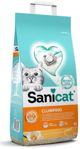 Sanicat Macskaalom Clumping Vanília&Mandarin Csomósodó Bentonit 8L